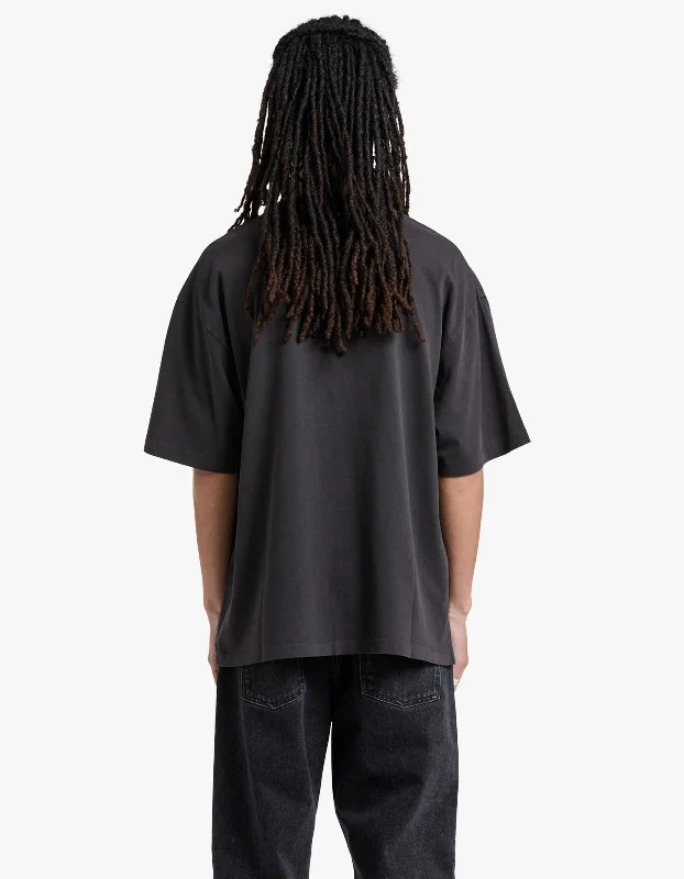 Lucas Cotton Short Sleeve Tee - Washed Black