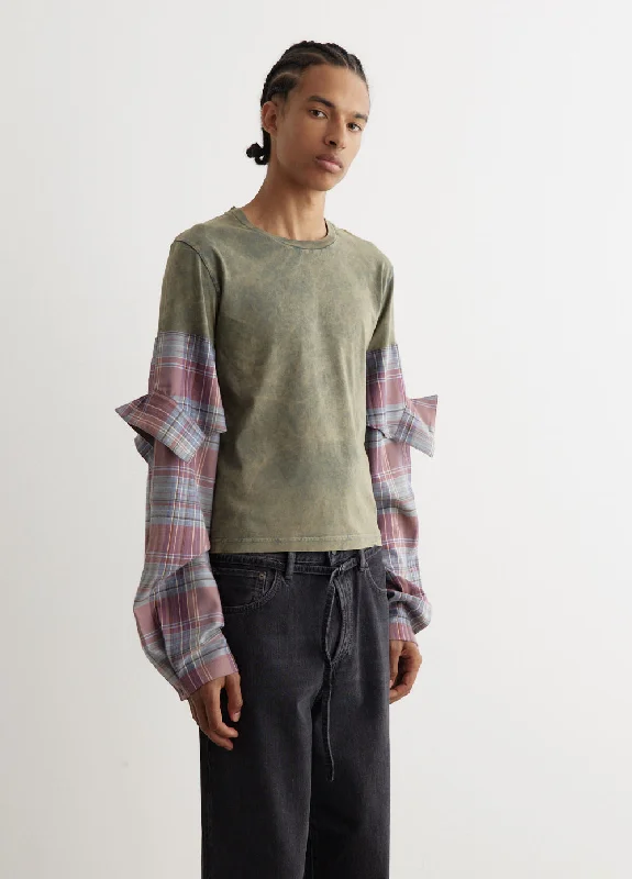 Etz Constructed Flannel Long Sleeve T-Shirt