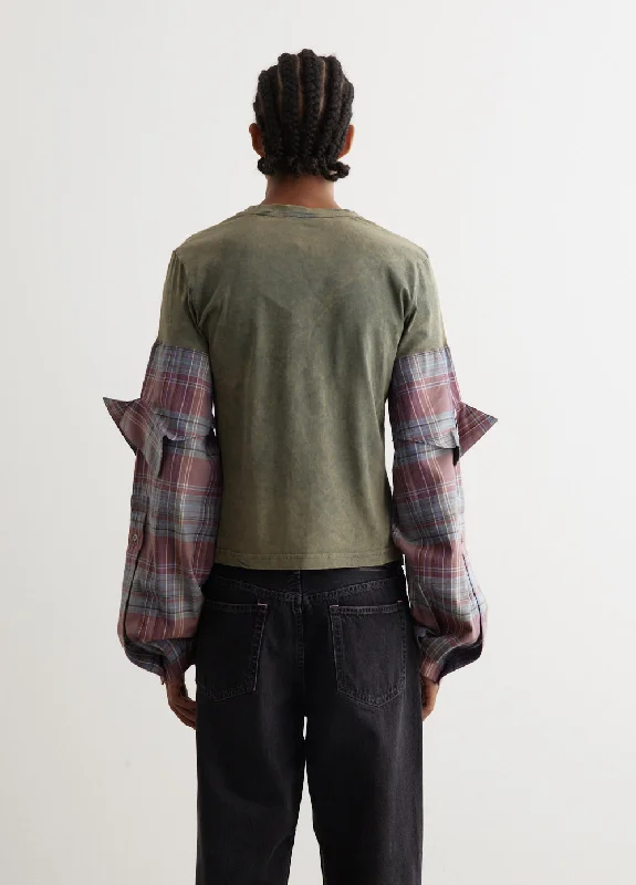 Etz Constructed Flannel Long Sleeve T-Shirt