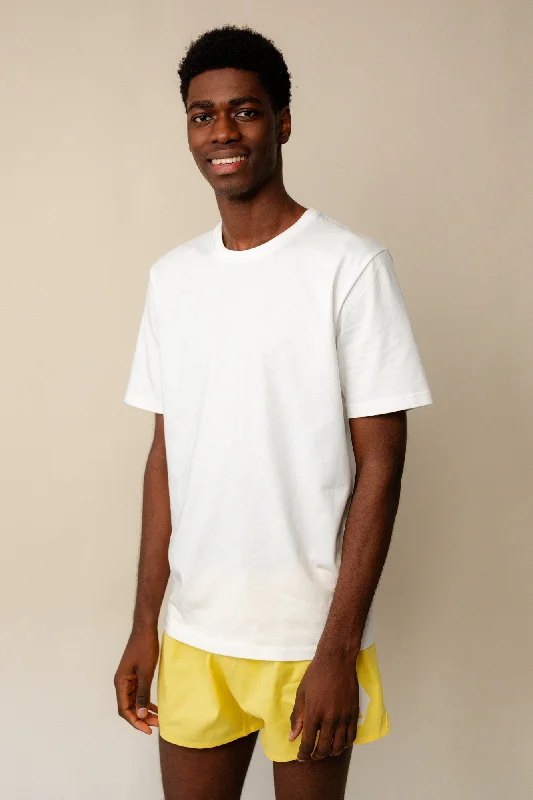 Mens Short Sleeve T Shirt Plastic Free - White