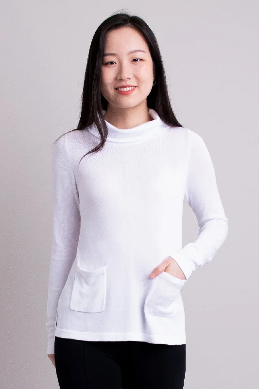 Scooby Sweater, White, Bamboo Cotton