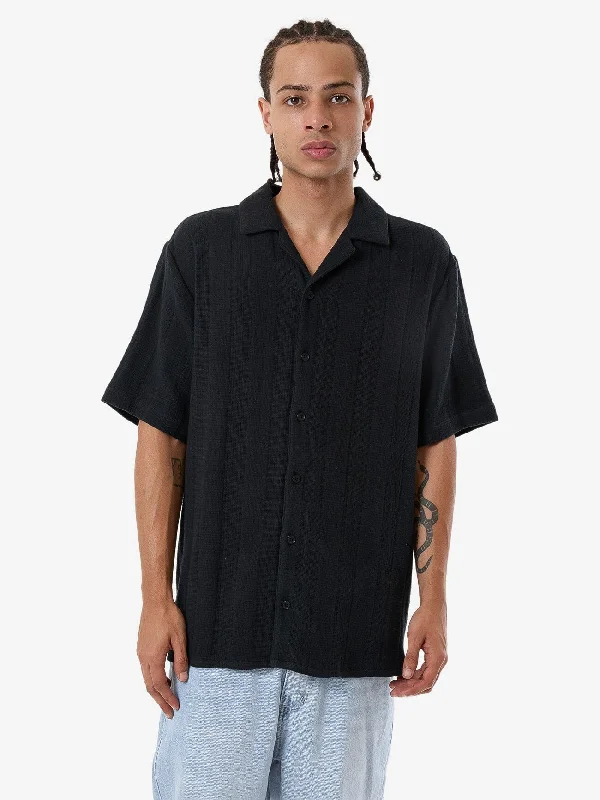 Evolution Bowling Shirt - Black