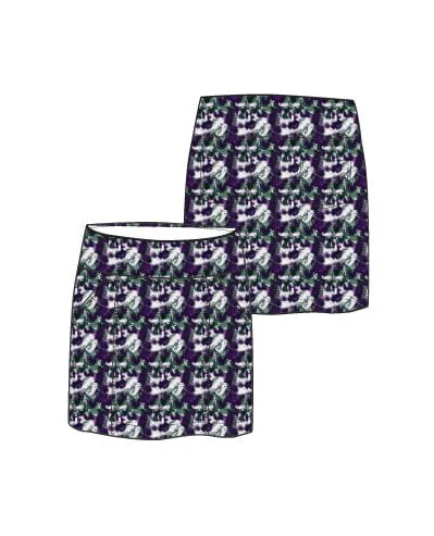 Monarch Beach Golf Skort - DARK WATCH ABSTRACT - 17 inch