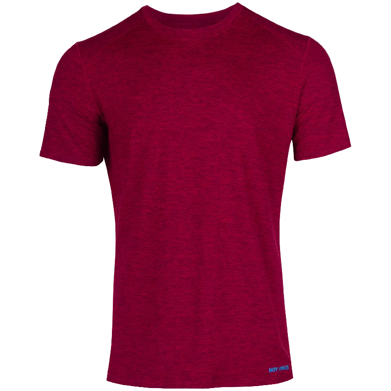 Men's Clima-Tek Tee - Burgundy Heather