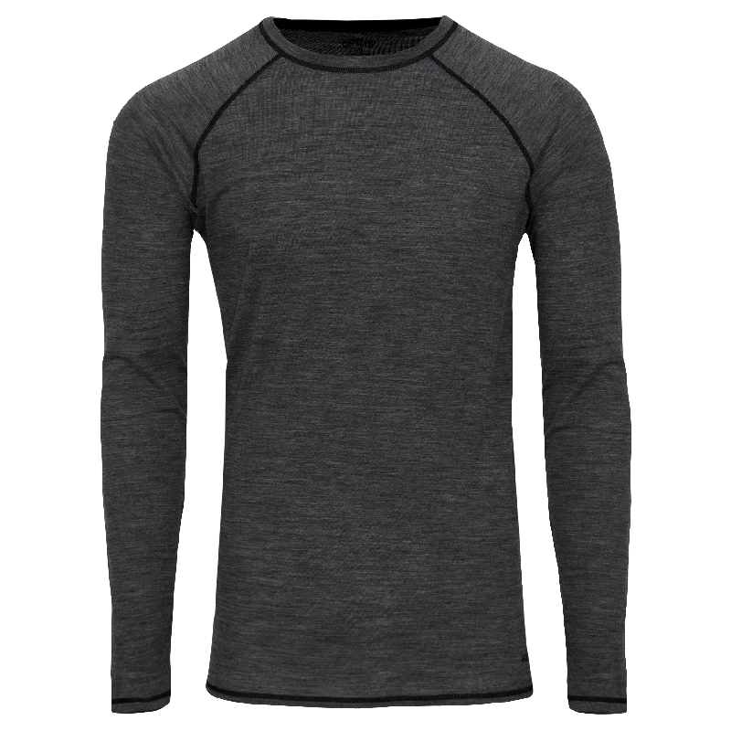 Men's Clima-Wool Merino Crew - Grey Heather