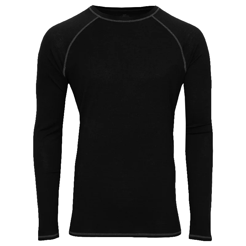 Men's Clima-Wool Merino Crew - Black