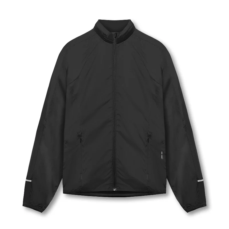 0593. Weather-Ready Lightweight Windbreaker - Black