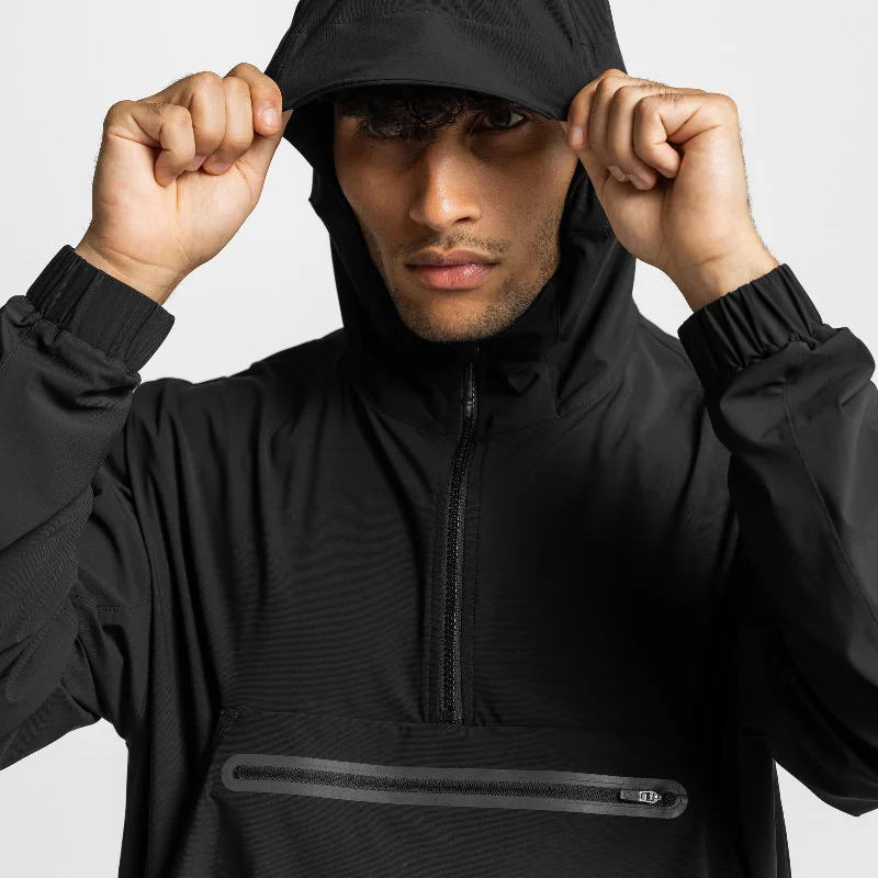 0608. TETRA-LITE™ Anorak Jacket - Black/White