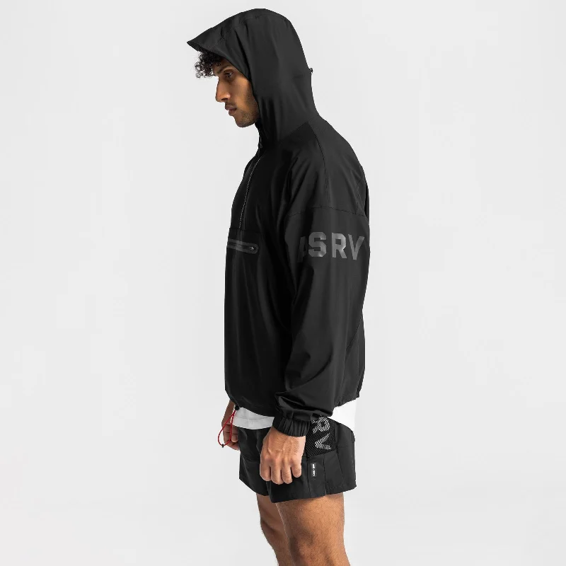 0608. TETRA-LITE™ Anorak Jacket - Black/Black