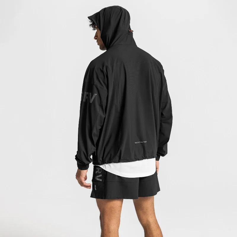 0608. TETRA-LITE™ Anorak Jacket - Black/Black