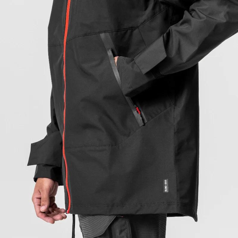 0678. Hipora® AQUAzip® Tech Parka  - Black