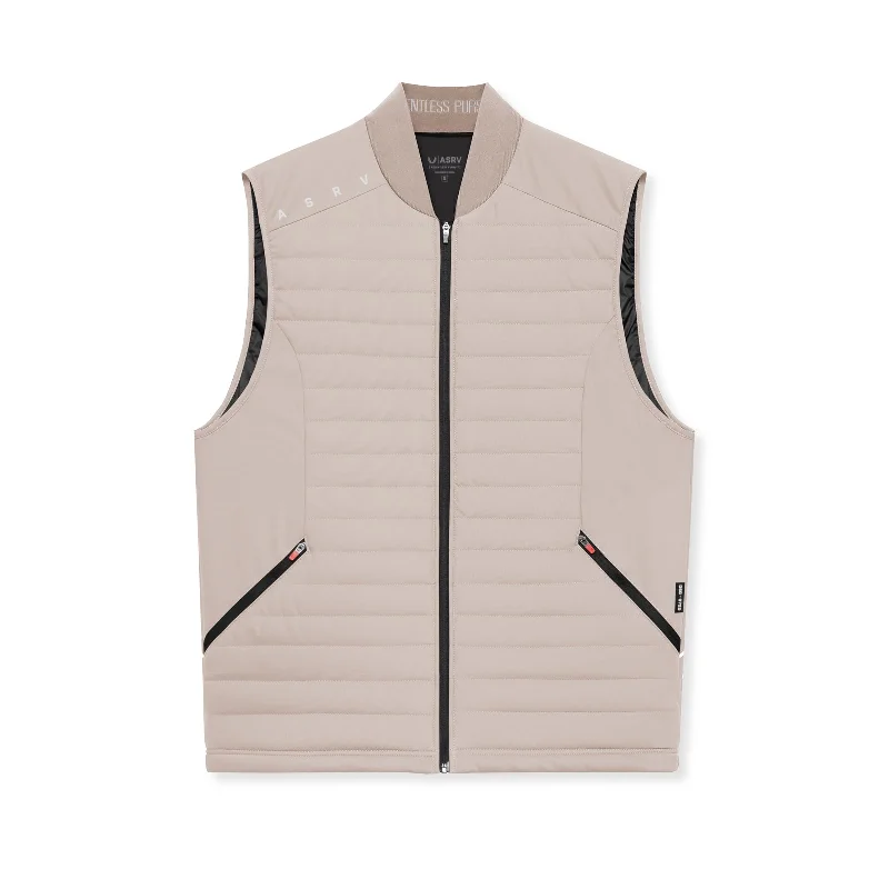 0720. Waterproof Insulated Run Vest  - Chai