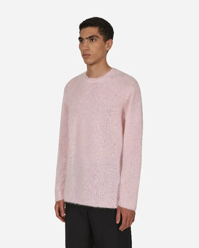 Mohair Crewneck Sweater Pink