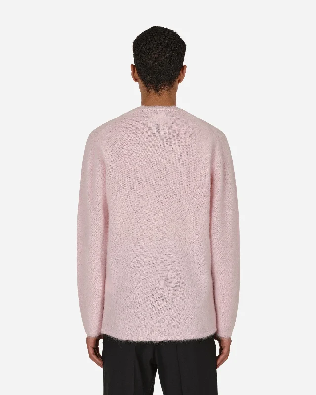 Mohair Crewneck Sweater Pink