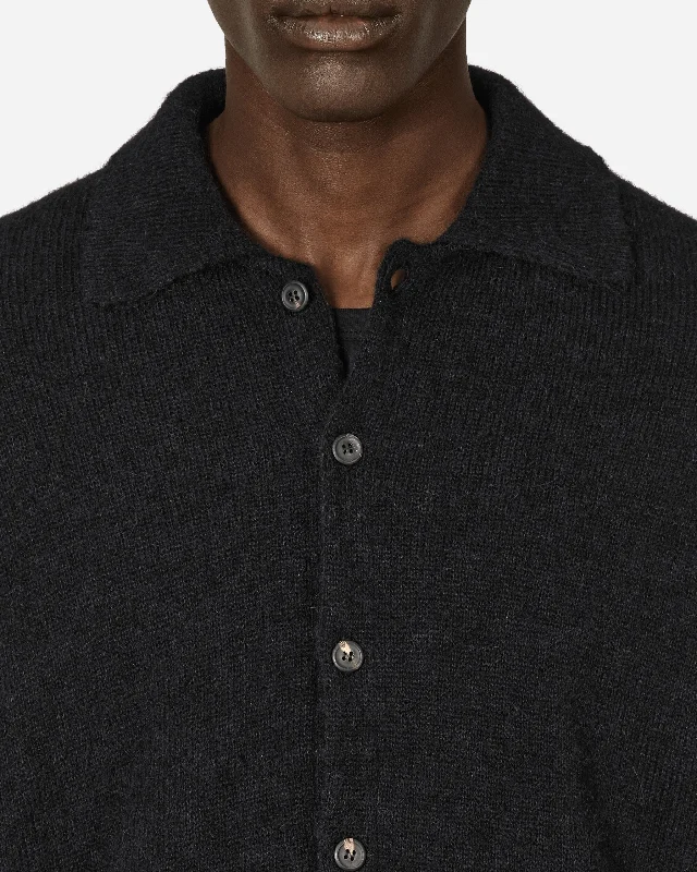 Fuzzy Alpaca Evening Polo Black